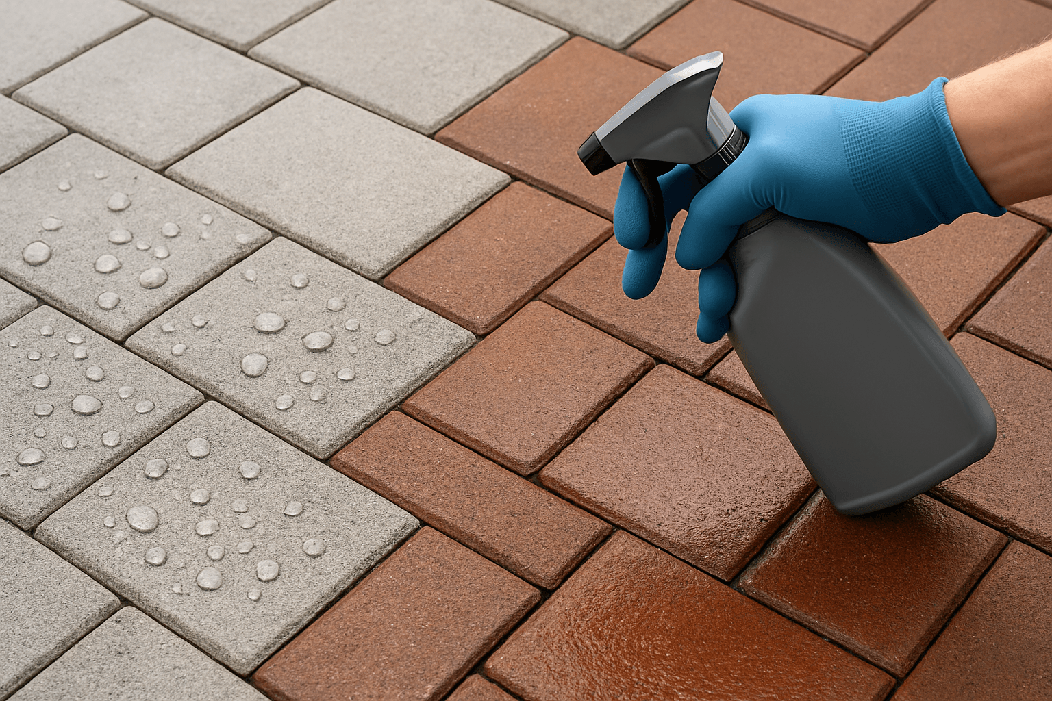 Impregnat hydrofobowy czy wzmacniający kolor? Jak wybrać efekt dla kostki i tarasu